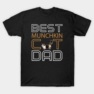 Best Munchkin Cat Dad T-Shirt